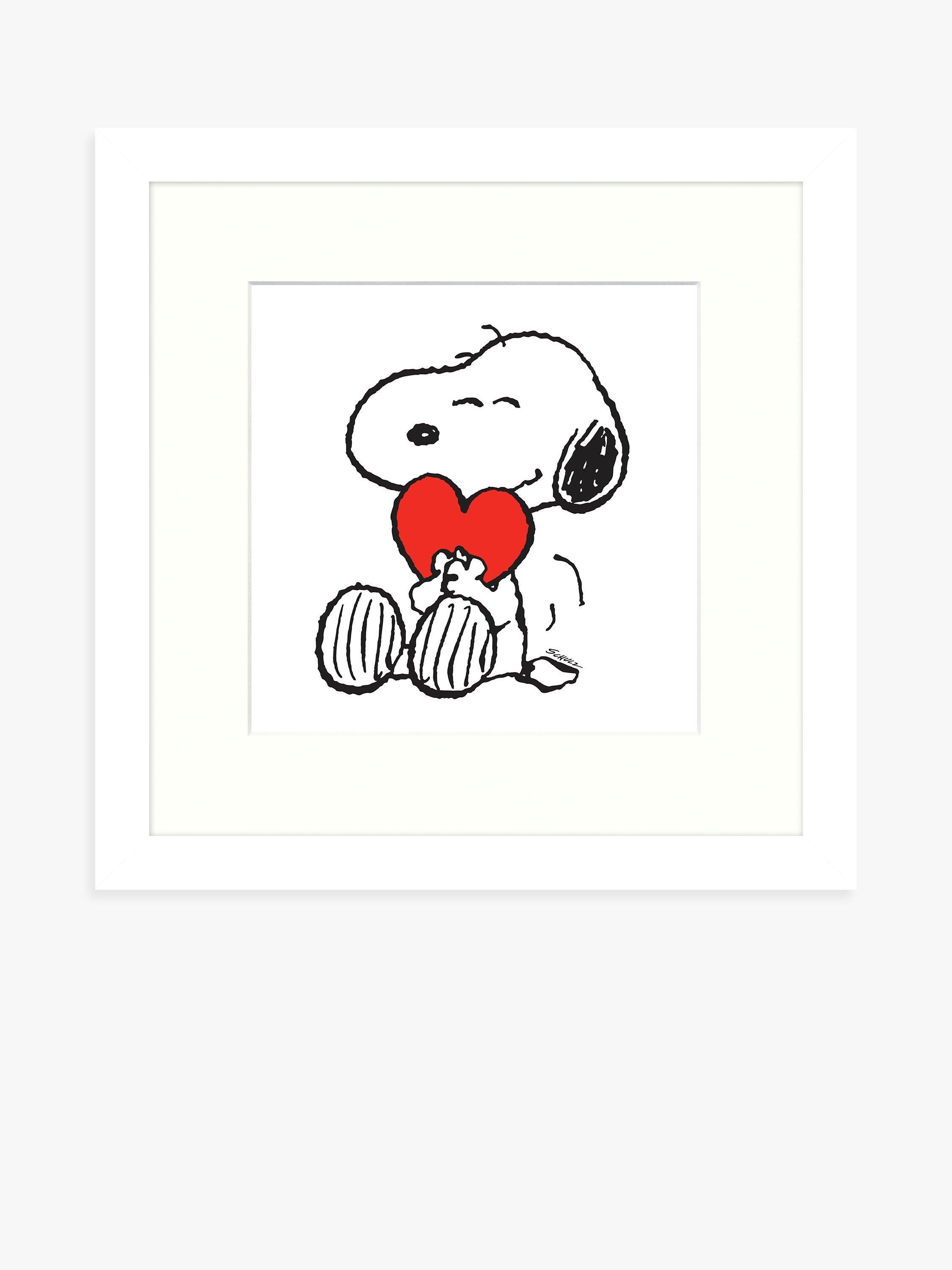 John Lewis Peanuts Snoopy print White Red 32cm, imported from the UK
