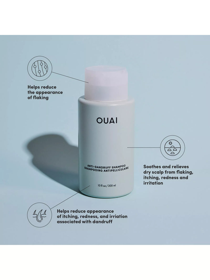 OUAI anti-dandruff shampoo with salicylic acid 300ml, imported from the UK