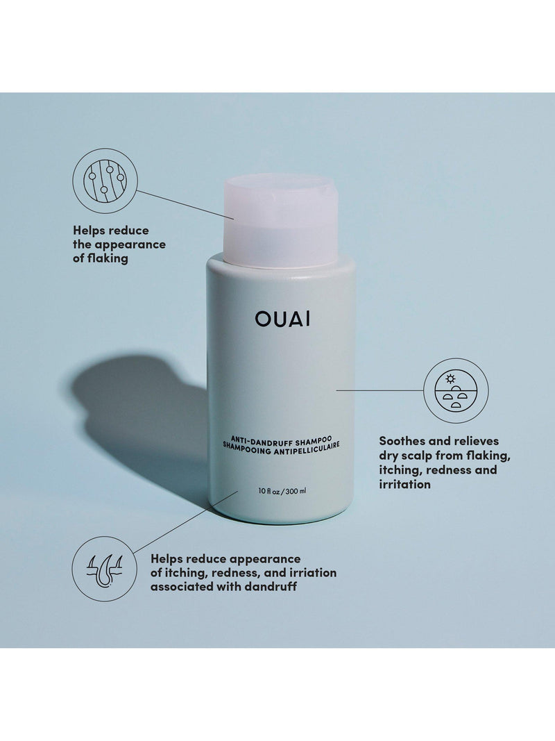 OUAI anti-dandruff shampoo with salicylic acid 300ml, imported from the UK