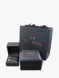 E.W Adams cluster earrings 18ct white gold (British brand)