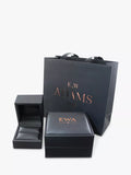 E.W Adams 18ct yellow gold diamond pendant necklace, UK version