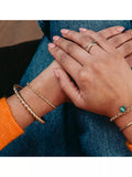 LARNAUTI gold plated rope cuff bangle (British brand)