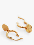 Monica Vinader Siren Muse huggie earrings gold plated silver - British product