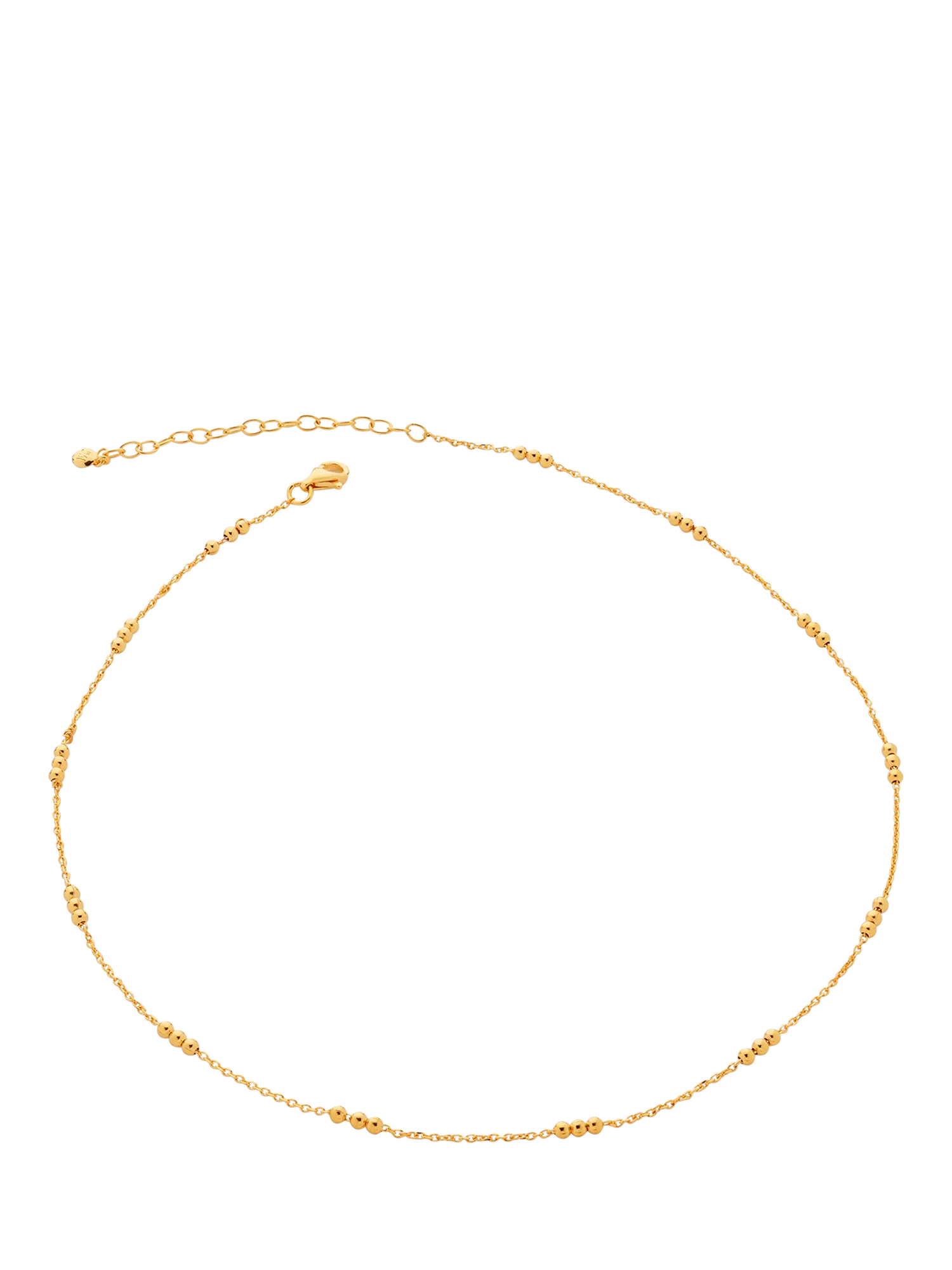 Monica Vinader gold beaded choker necklace - British product