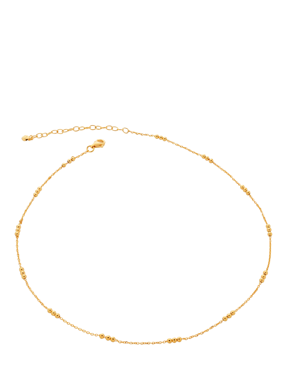 Monica Vinader gold beaded choker necklace - British product