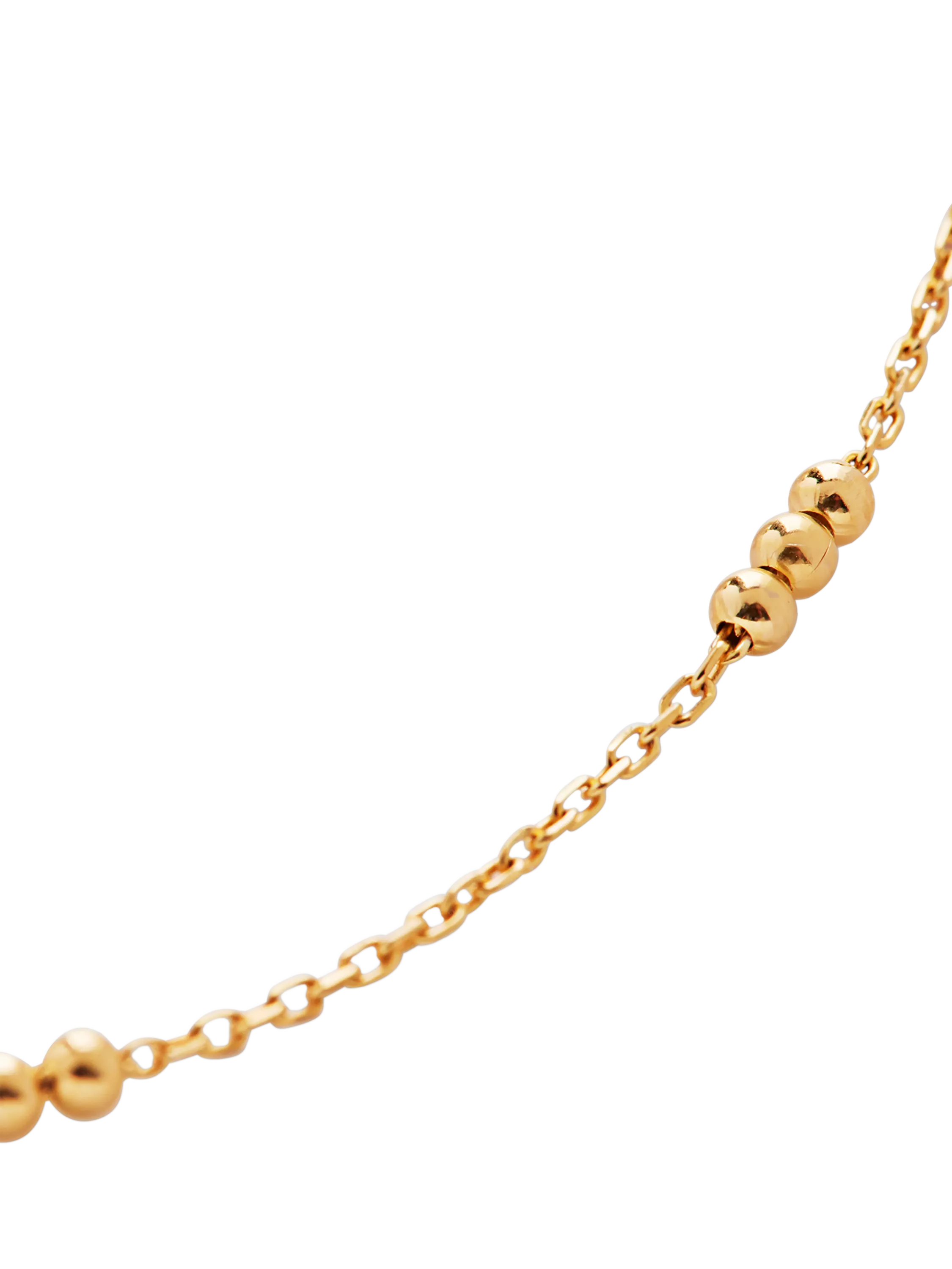 Monica Vinader gold beaded choker necklace - British product