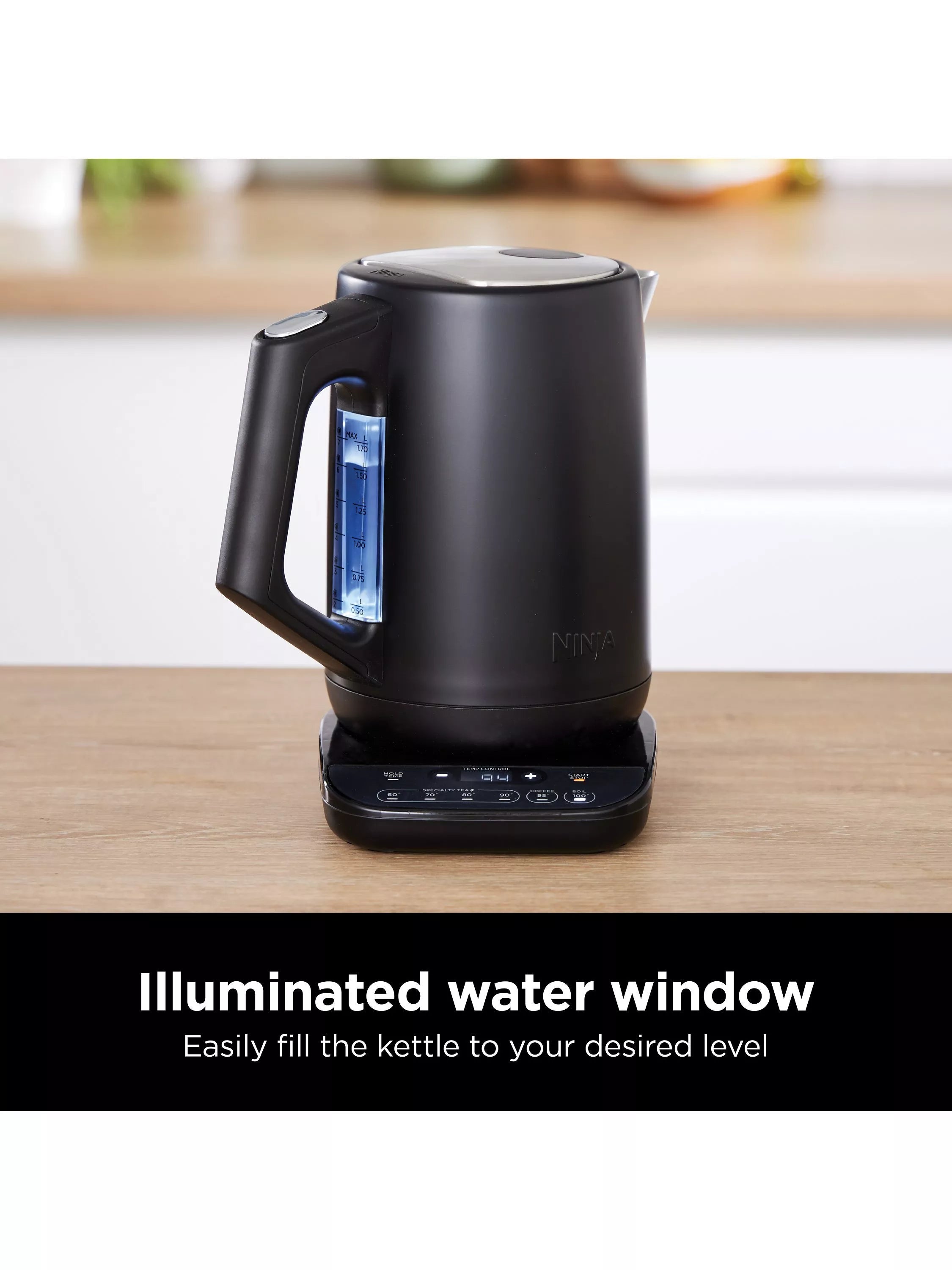 Ninja Perfect Temperature Kettle 1.7L black, UK version
