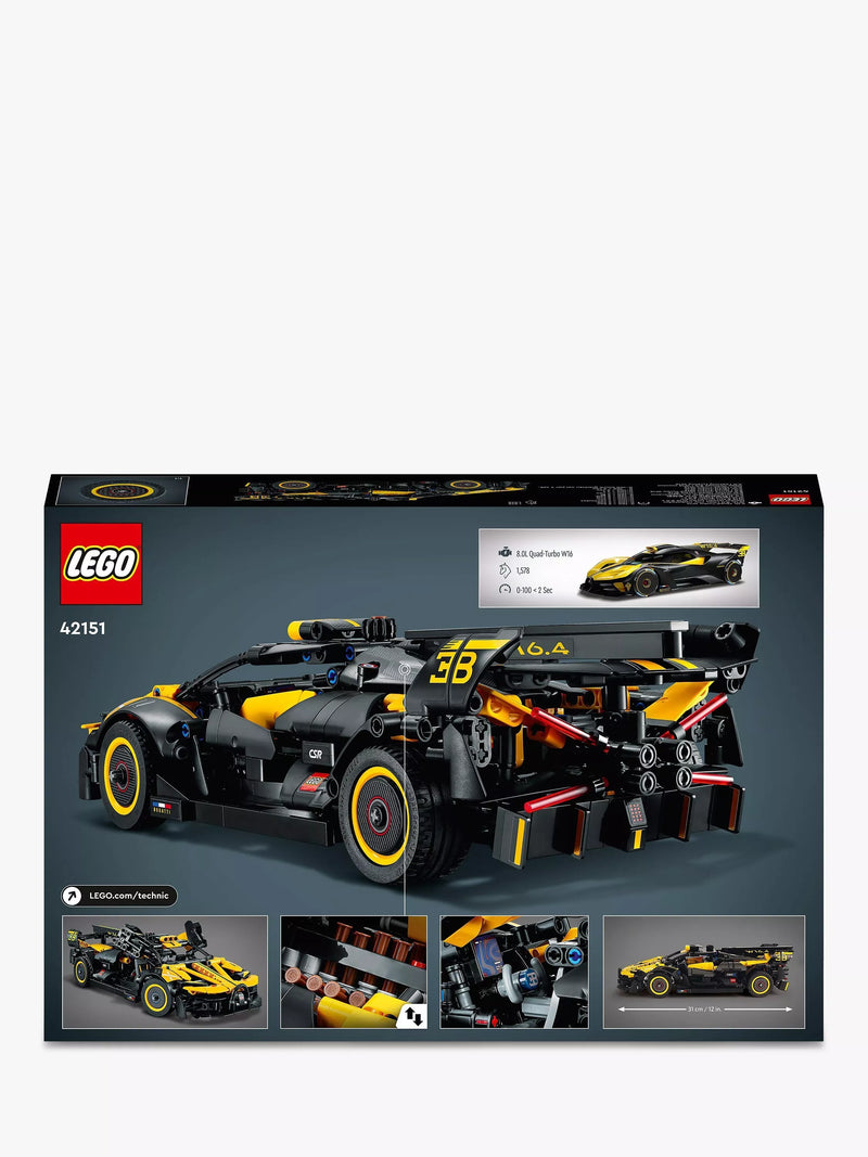 LEGO Bugatti Bolide model car building set 905 pieces, UK version