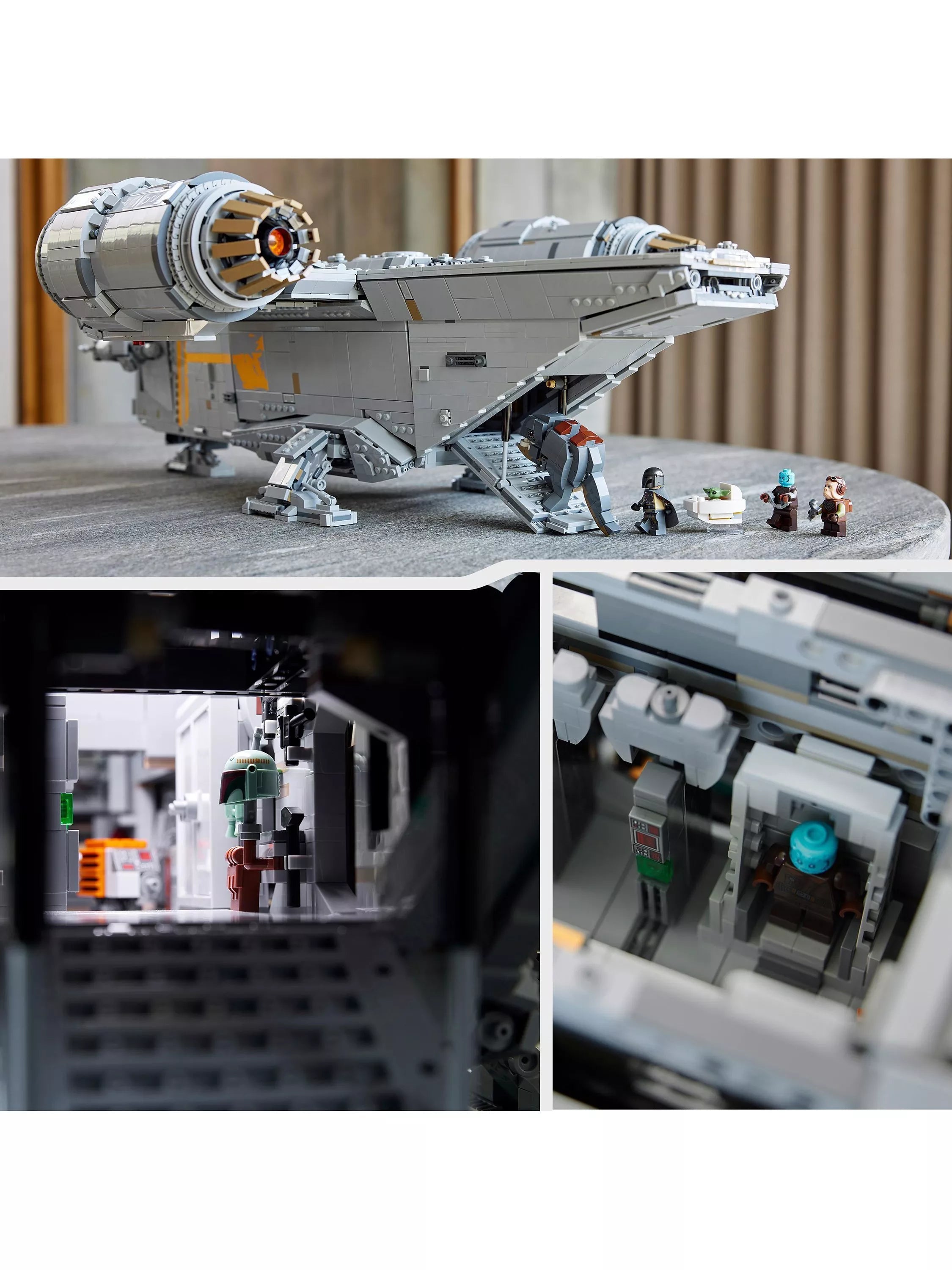 LEGO Star Wars Razor Crest Ultimate Collector Series building set with minifigures, UK version