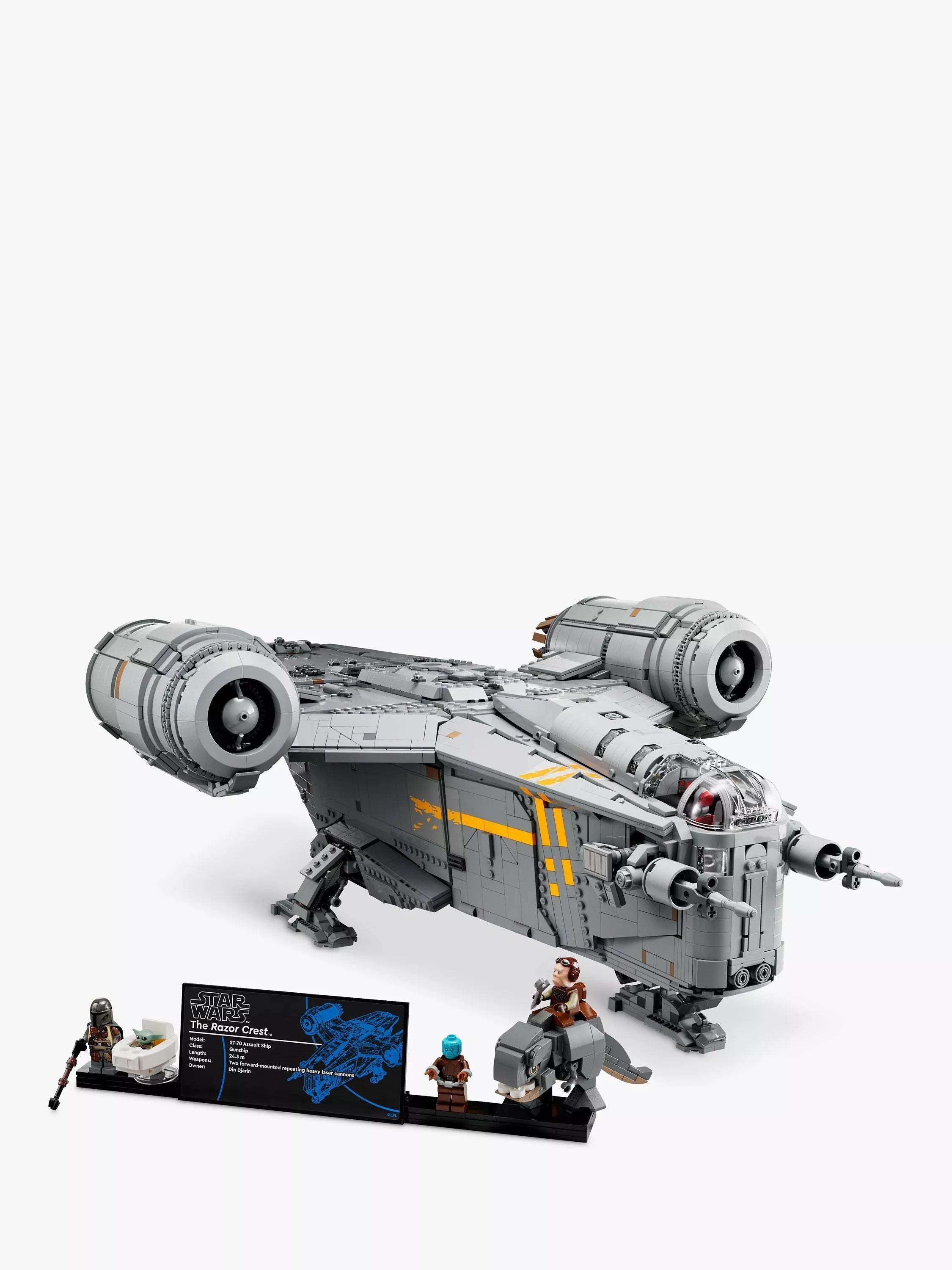 LEGO Star Wars Razor Crest Ultimate Collector Series building set with minifigures, UK version