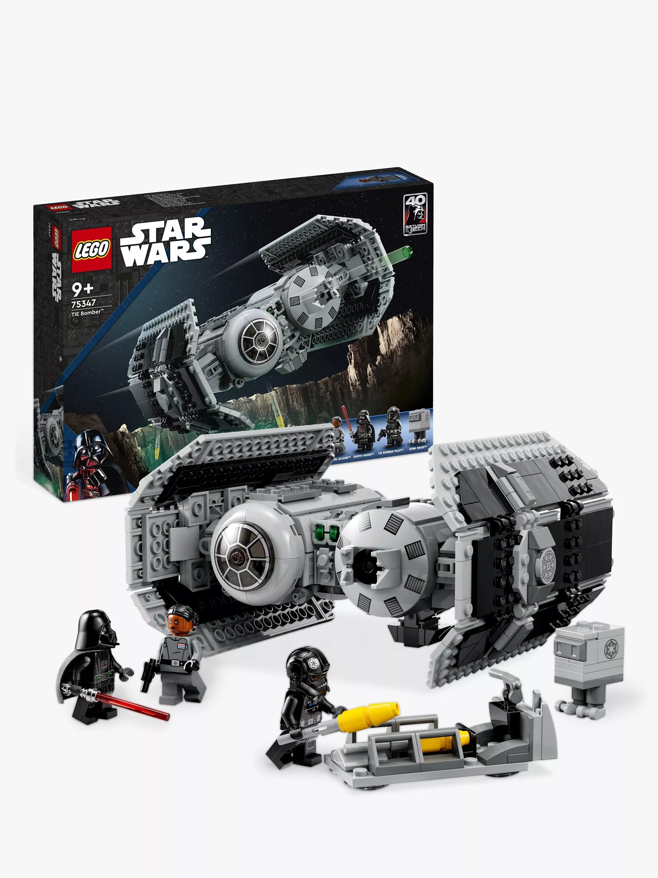 LEGO Star Wars TIE Bomber buildable toy set 625 pieces, UK version