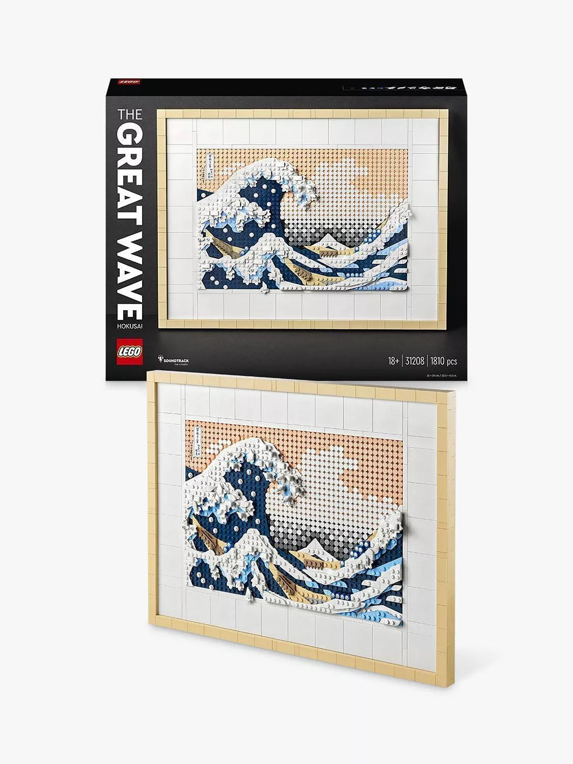 Great Wave Dimensional Wall Art Building Set 1810 Pieces
