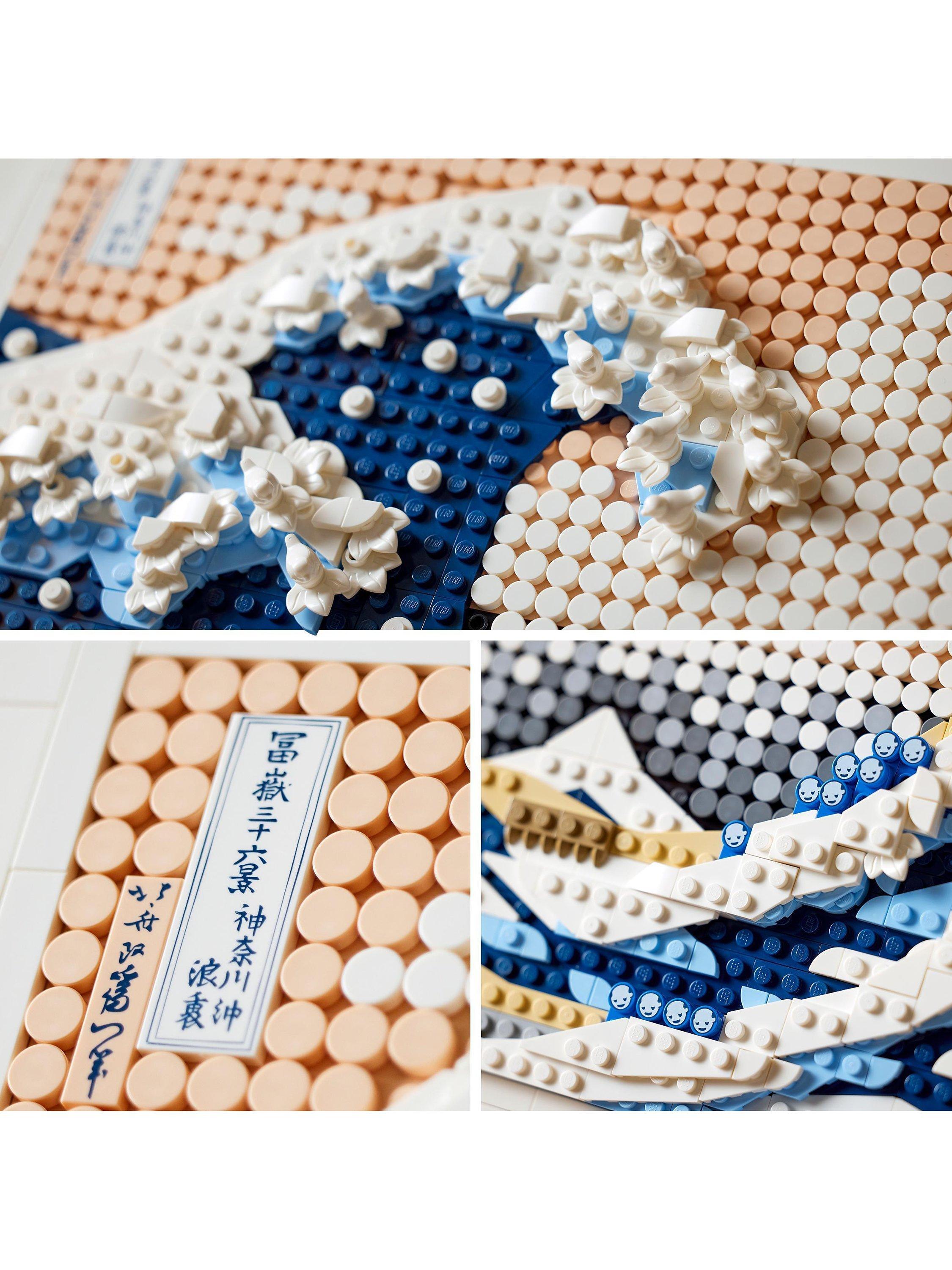 Great Wave Dimensional Wall Art Building Set 1810 Pieces