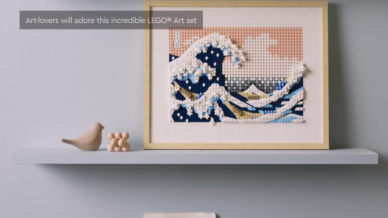 Great Wave Dimensional Wall Art Building Set 1810 Pieces