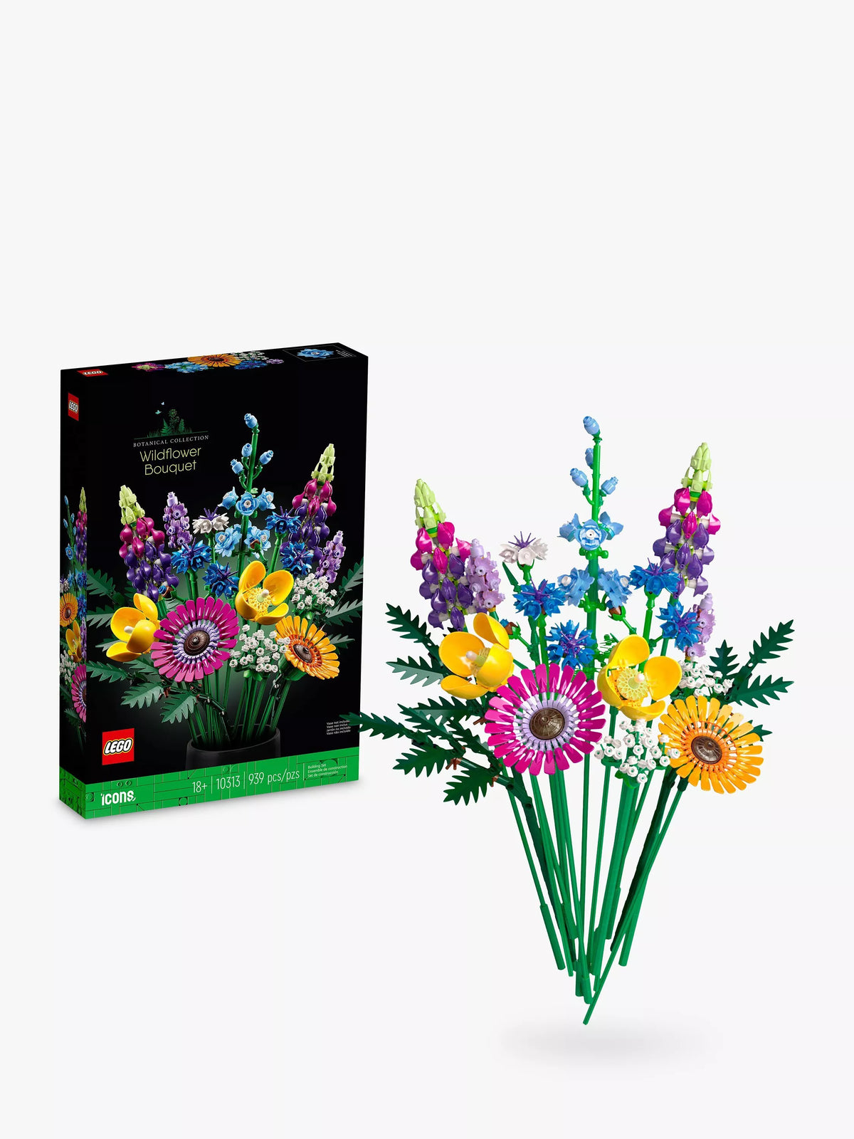 LEGO Wildflower Bouquet building set 939 pieces, imported from the UK