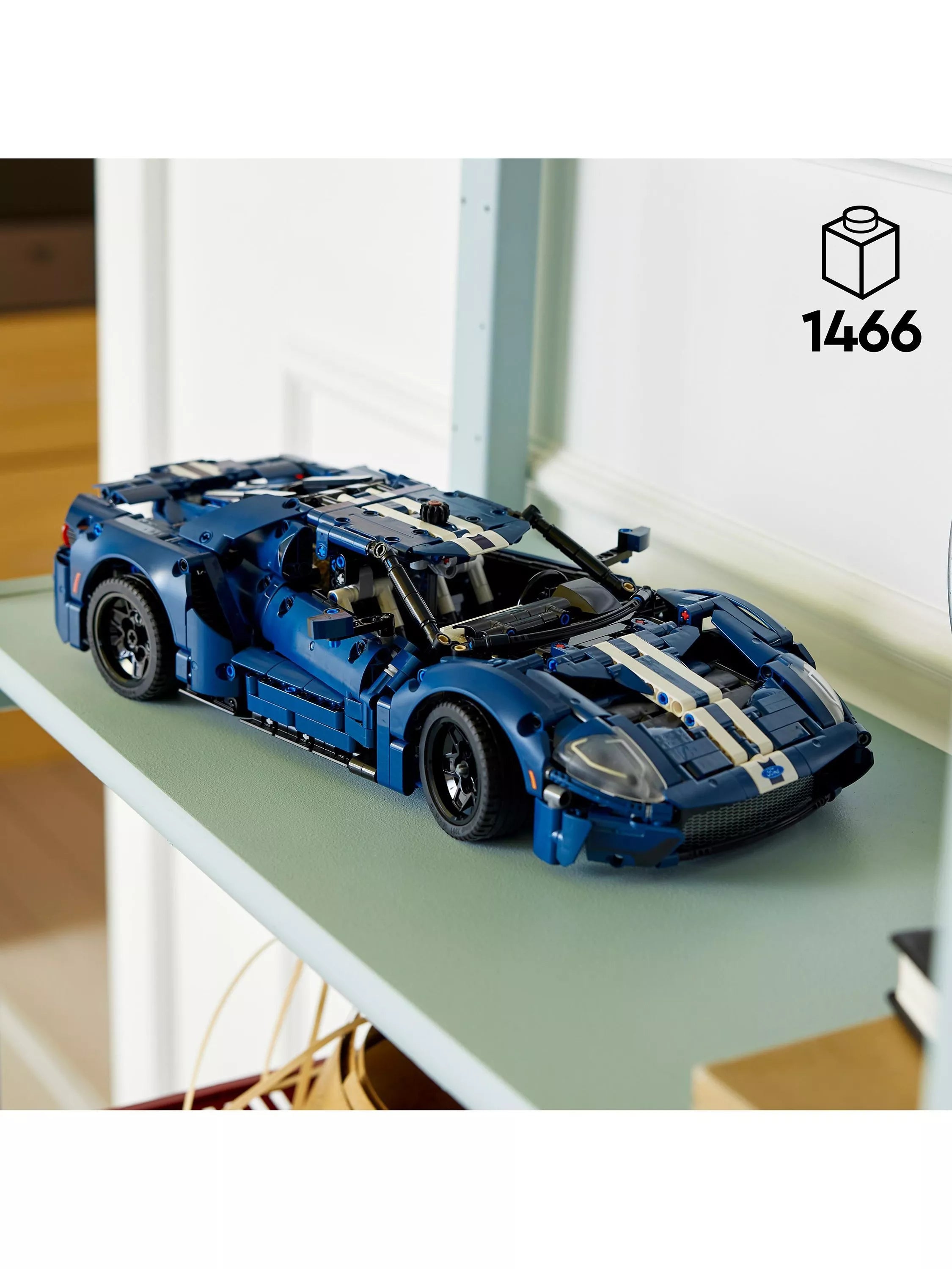 LEGO Technic 2022 Ford GT car model building set 1466-piece, UK version