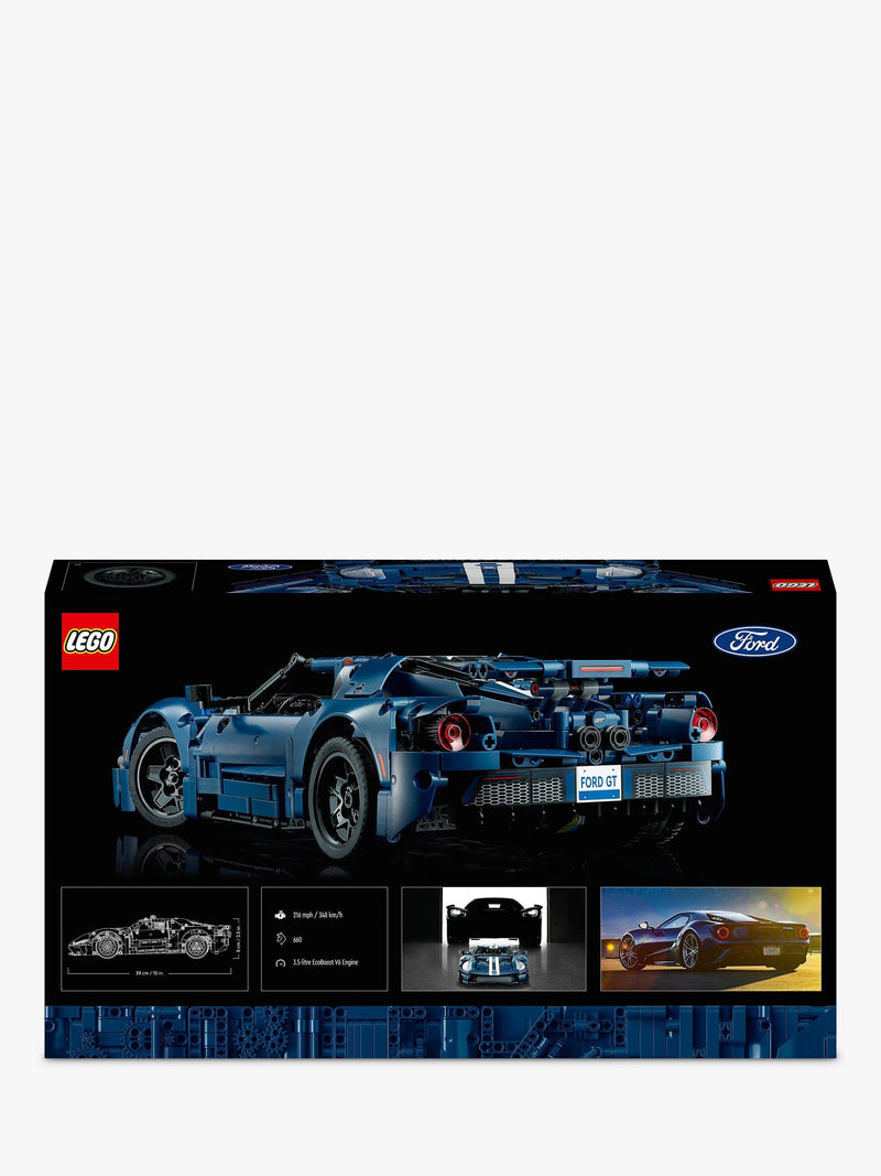 LEGO Technic 2022 Ford GT car model building set 1466-piece, UK version