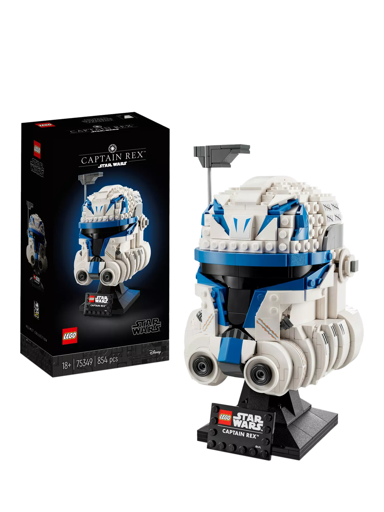 LEGO Star Wars Captain Rex Helmet building set, imported from the UK