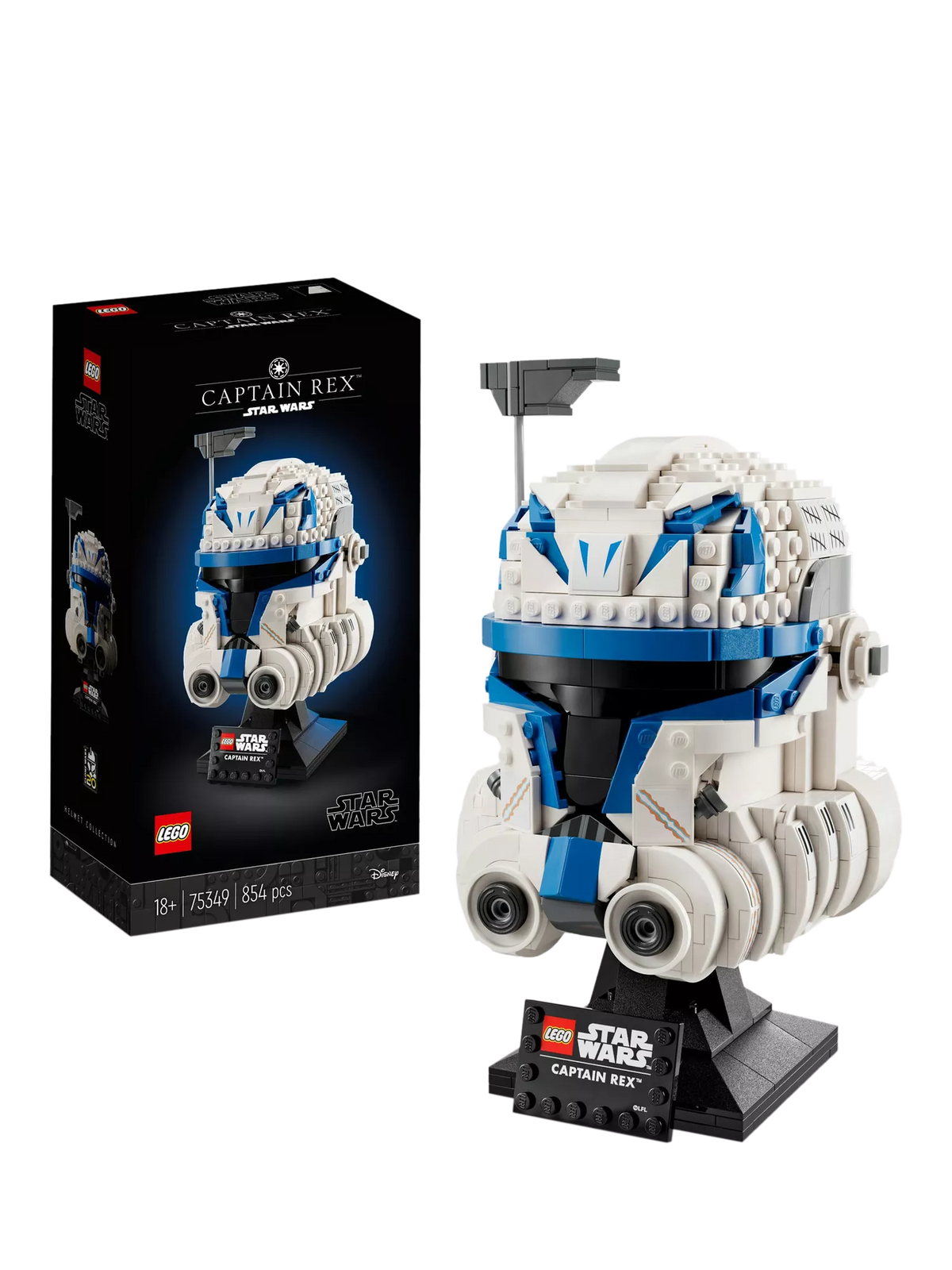 LEGO Star Wars Captain Rex Helmet building set, imported from the UK