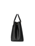 Lauren Ralph Lauren Hanna large leather satchel, crosshatch pattern - British product