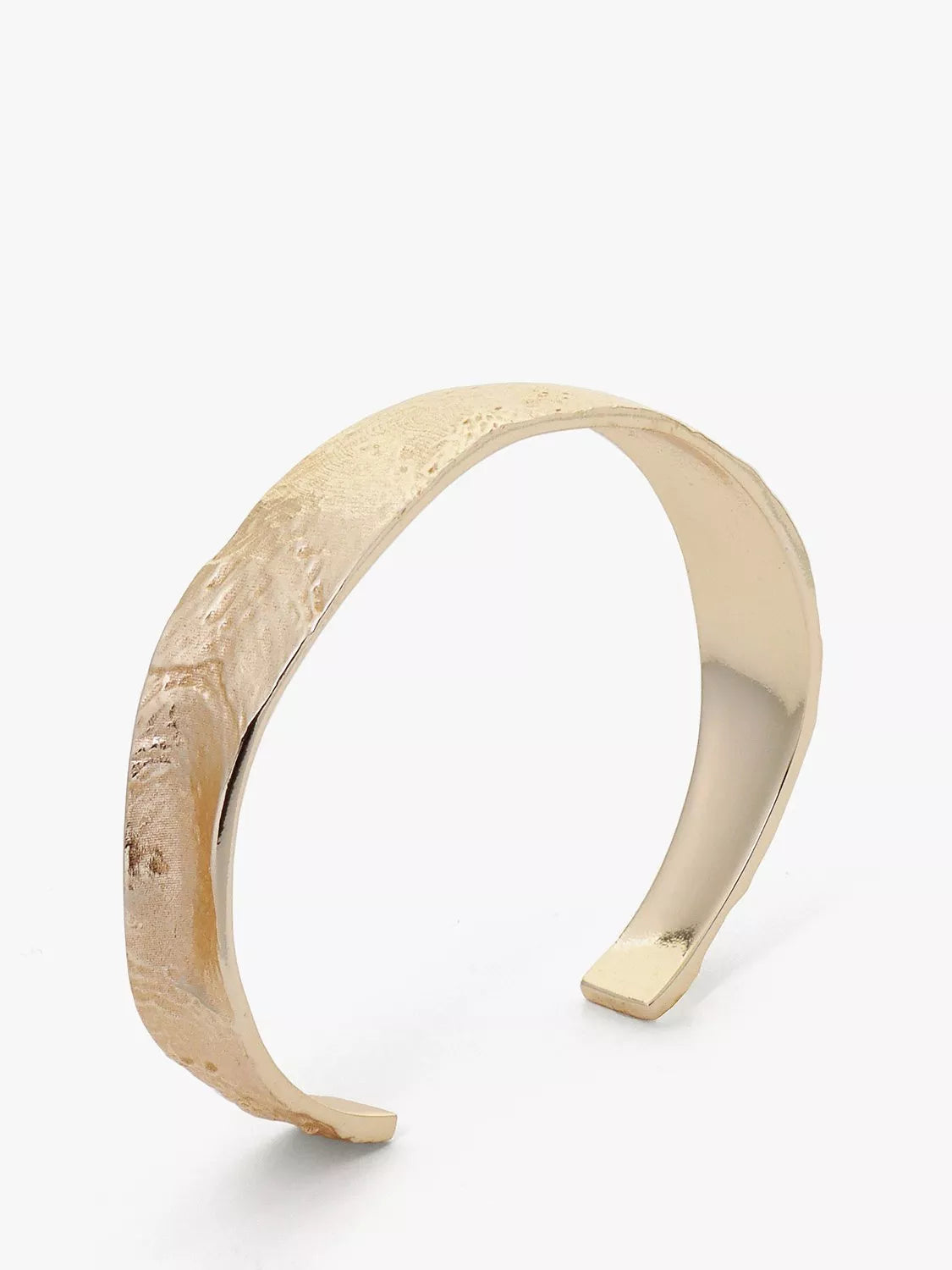 Tutti textured cuff bracelet gold - British product