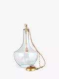 Nkuku Agataria clear recycled glass pendant light, imported from the UK