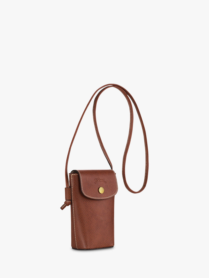 Longchamp leather cross body phone pouch (British brand)