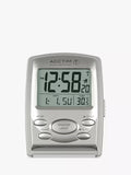 Acctim Vista travel alarm clock in silver, imported from the UK