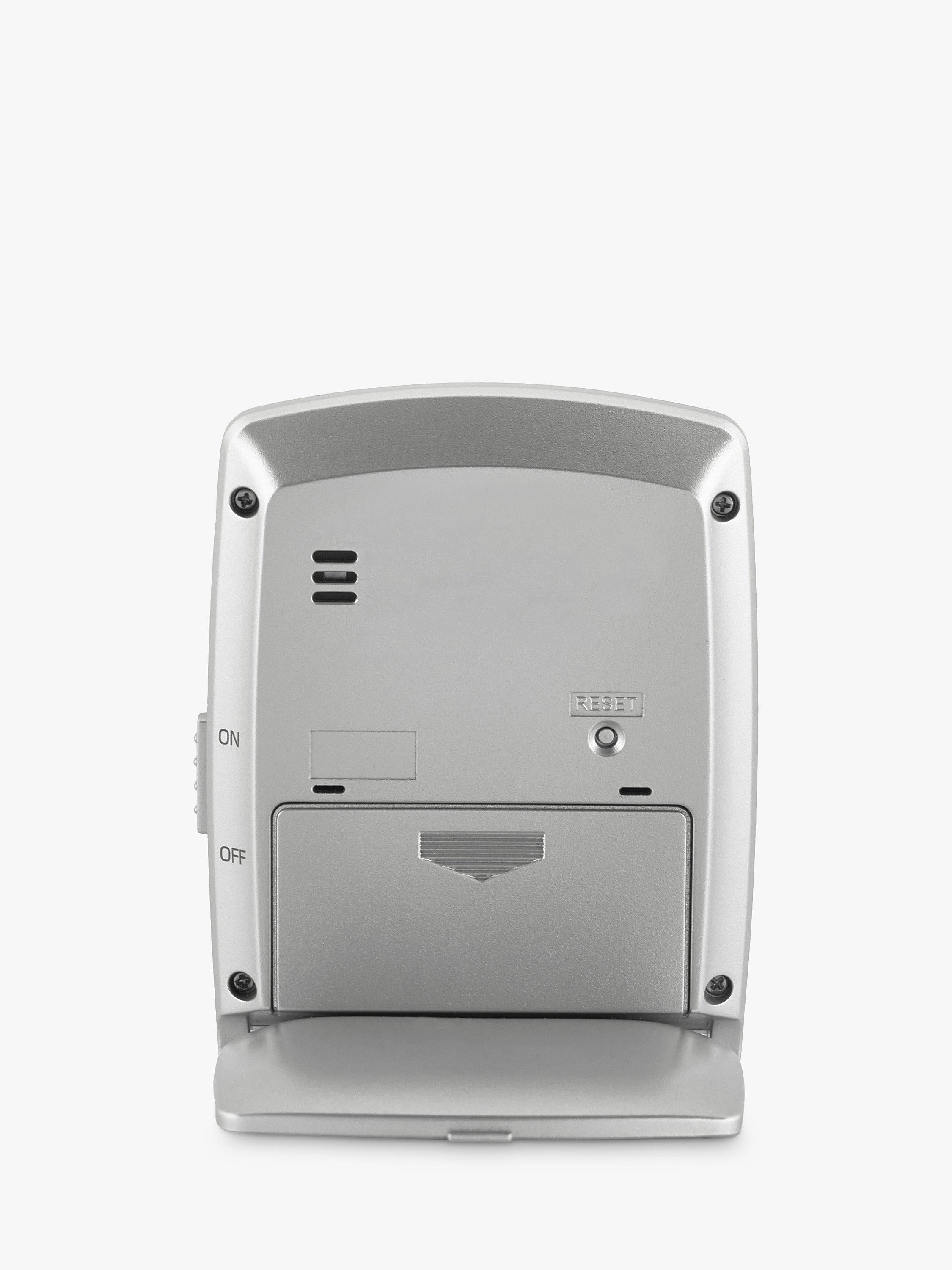 Acctim Vista travel alarm clock in silver, imported from the UK