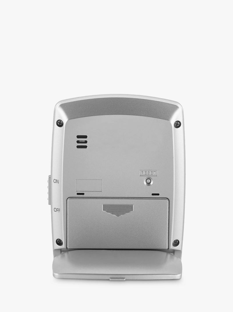 Acctim Vista travel alarm clock in silver, imported from the UK