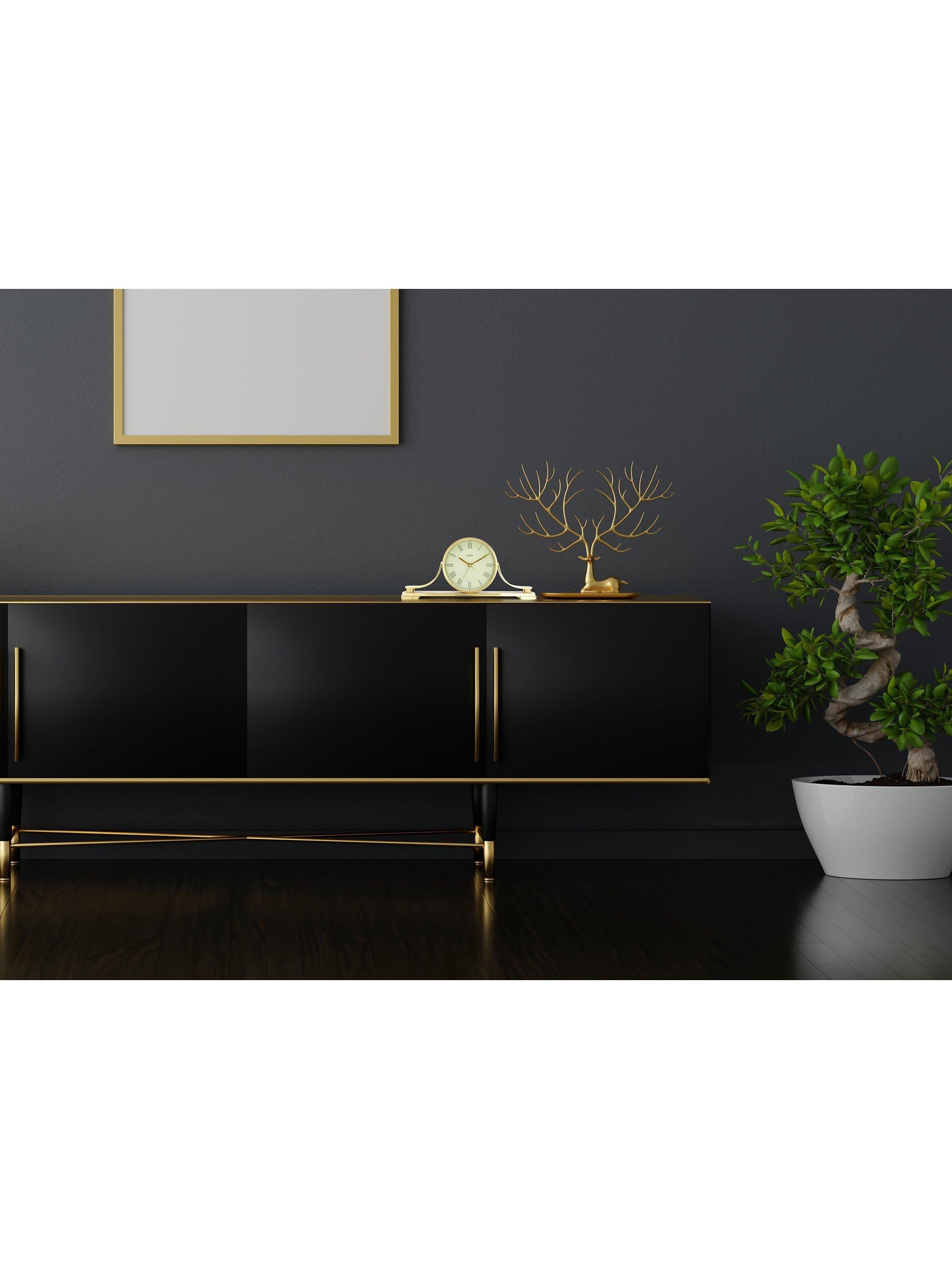 Acctim Wardley mantel clock gold, imported from the UK
