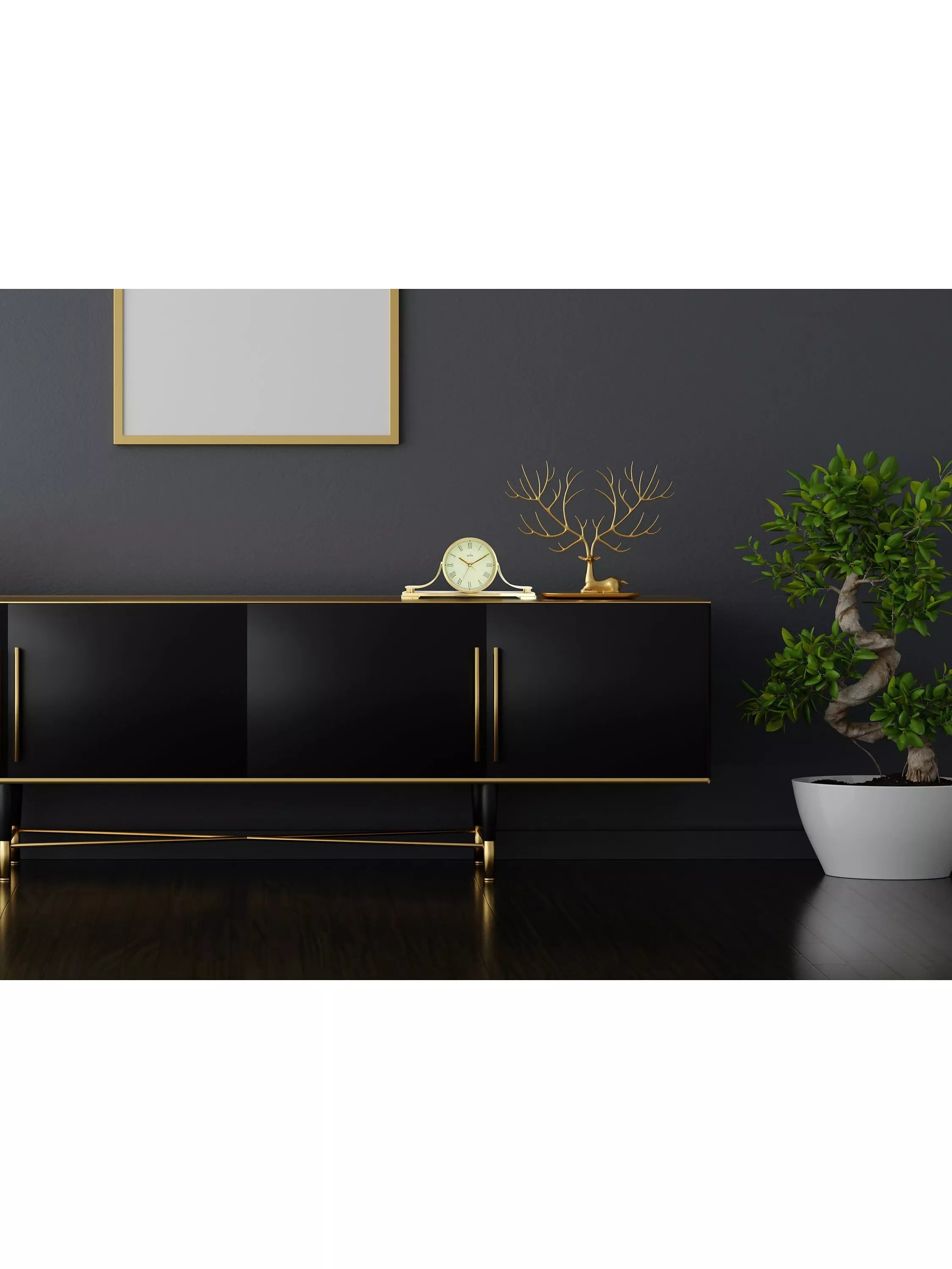 Acctim Wardley mantel clock gold, imported from the UK