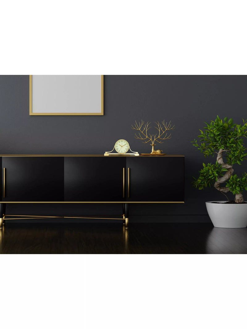 Acctim Wardley mantel clock gold, imported from the UK