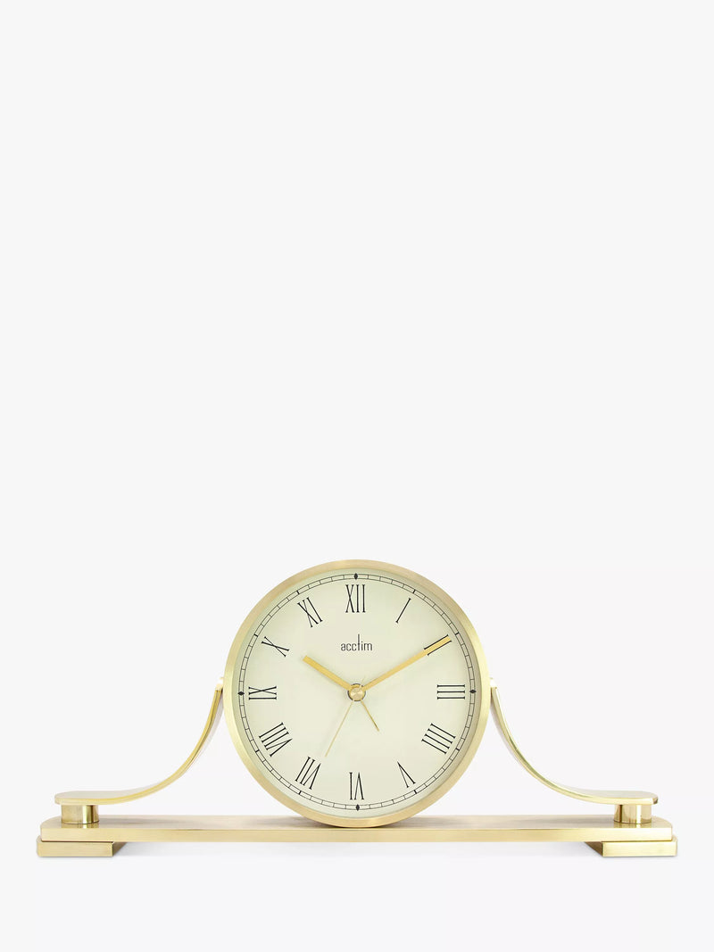 Acctim Wardley mantel clock gold, imported from the UK