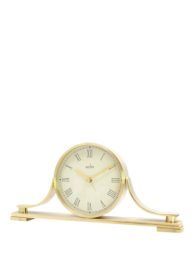 Acctim Wardley mantel clock gold, imported from the UK
