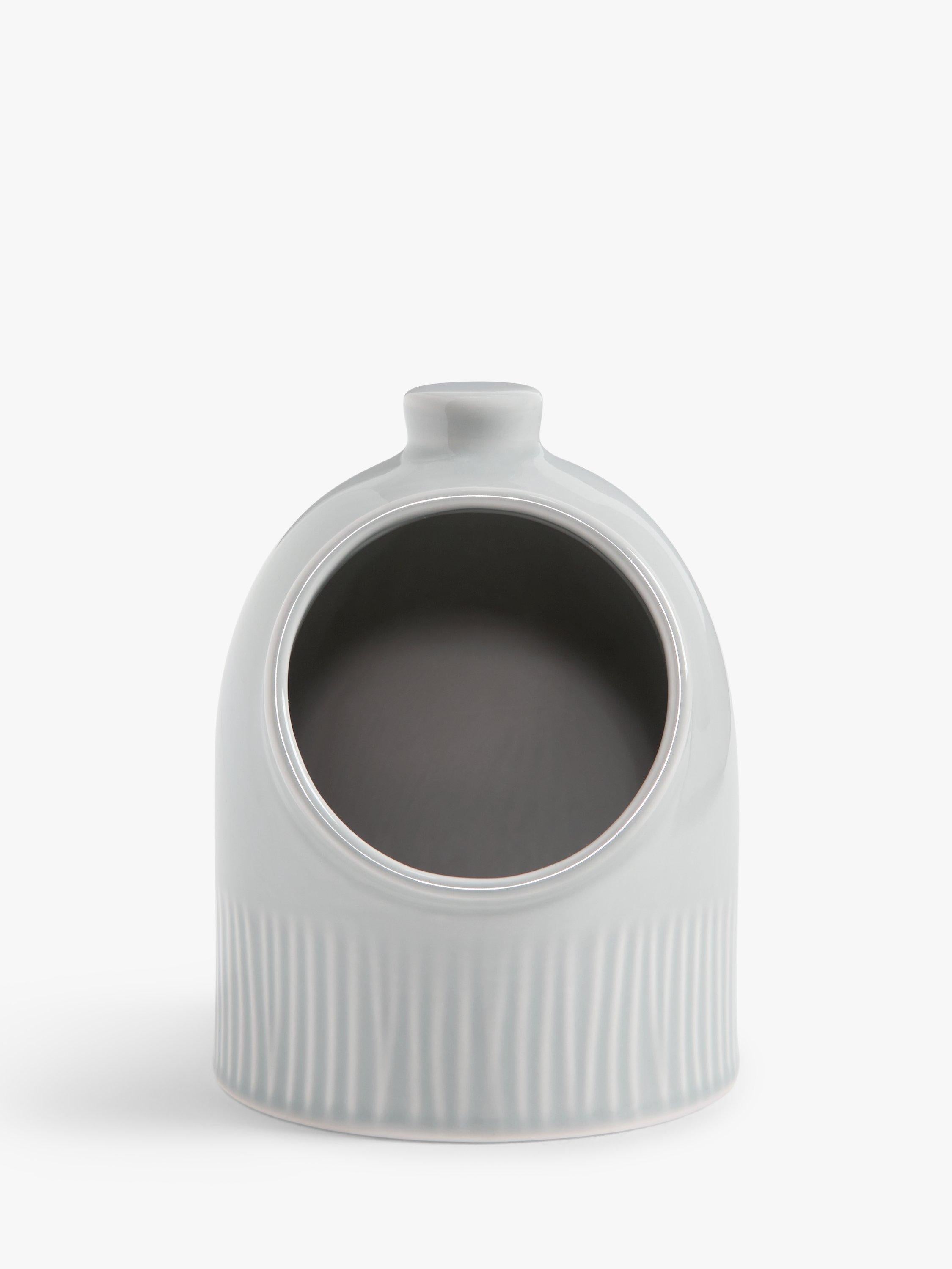 John Lewis fine china salt pig grey, imported from the UK