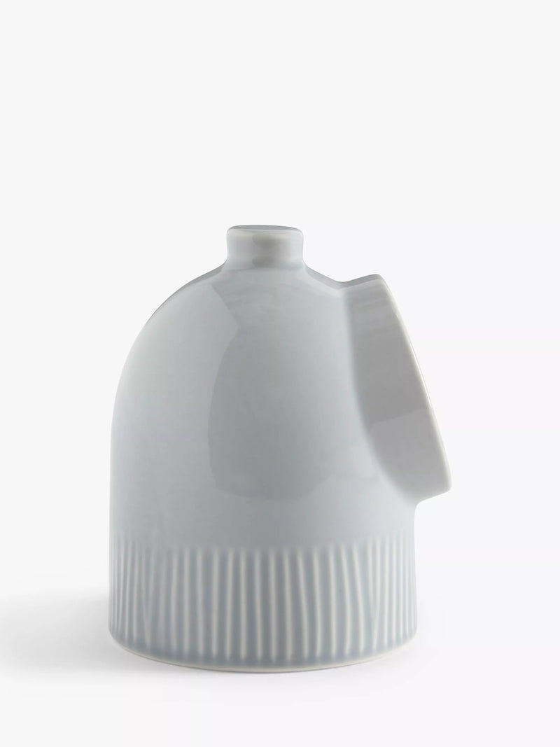 John Lewis fine china salt pig grey, imported from the UK
