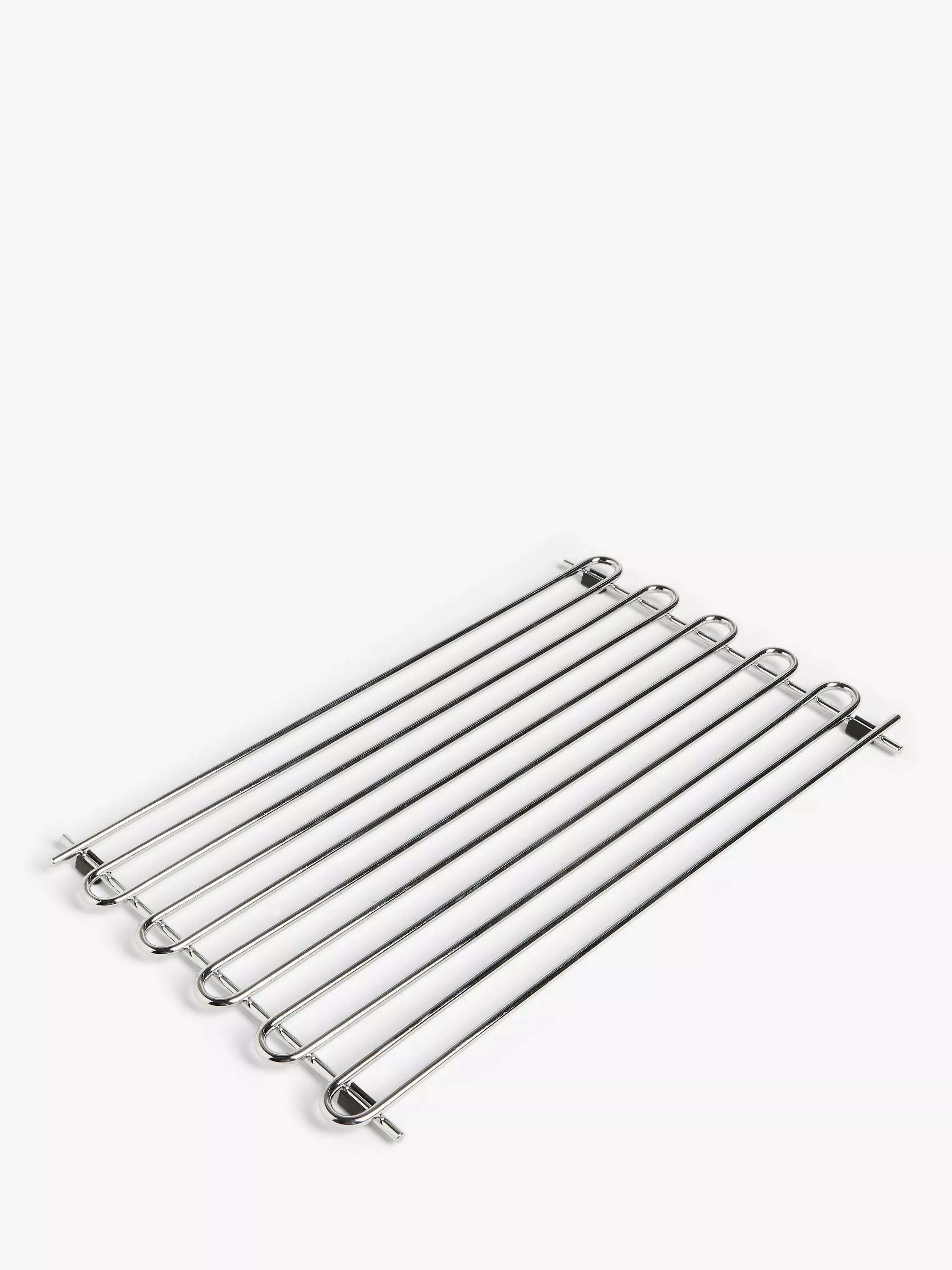John Lewis chrome metal trivet for hot pots, UK version