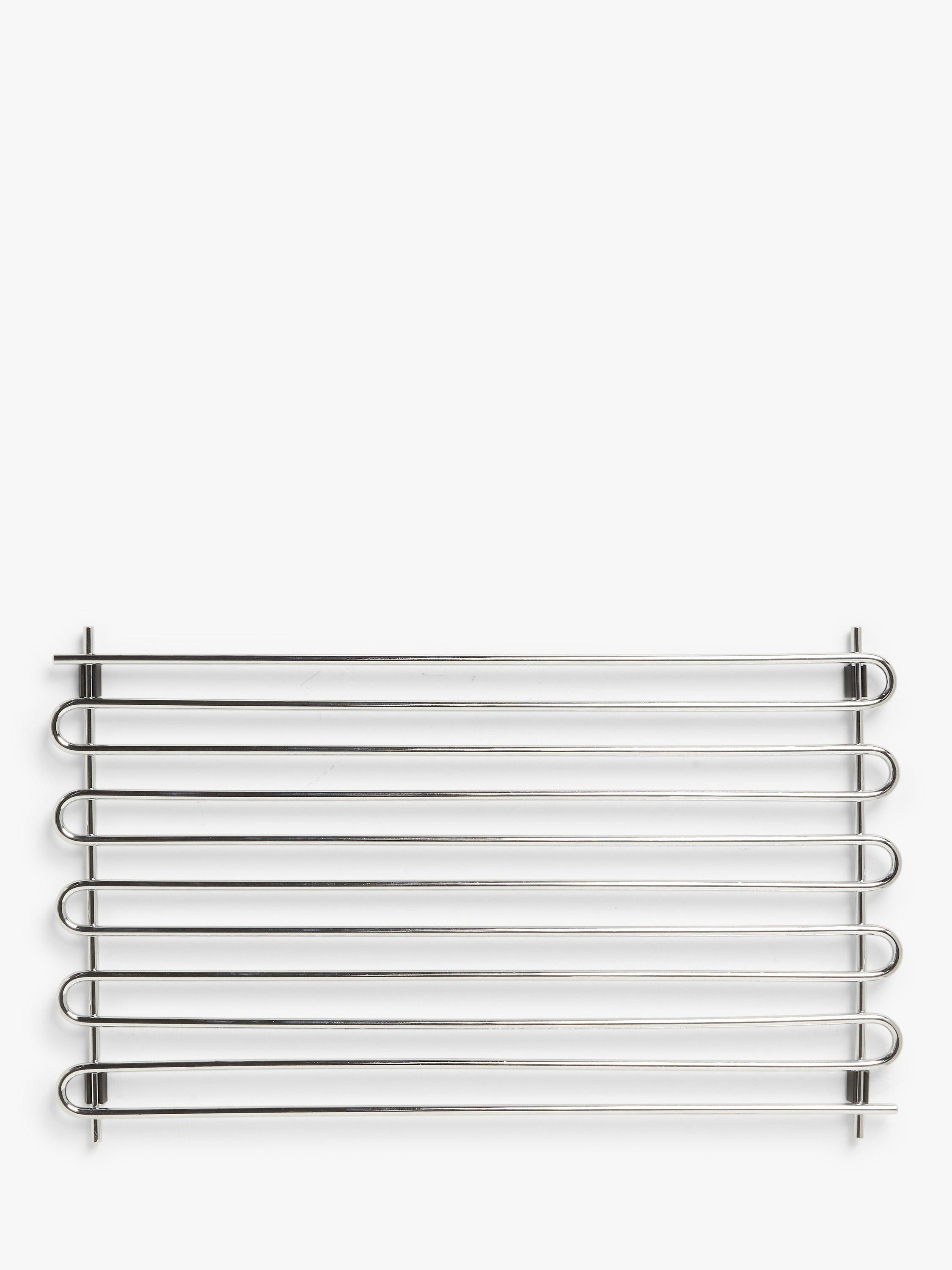 John Lewis chrome metal trivet for hot pots, UK version