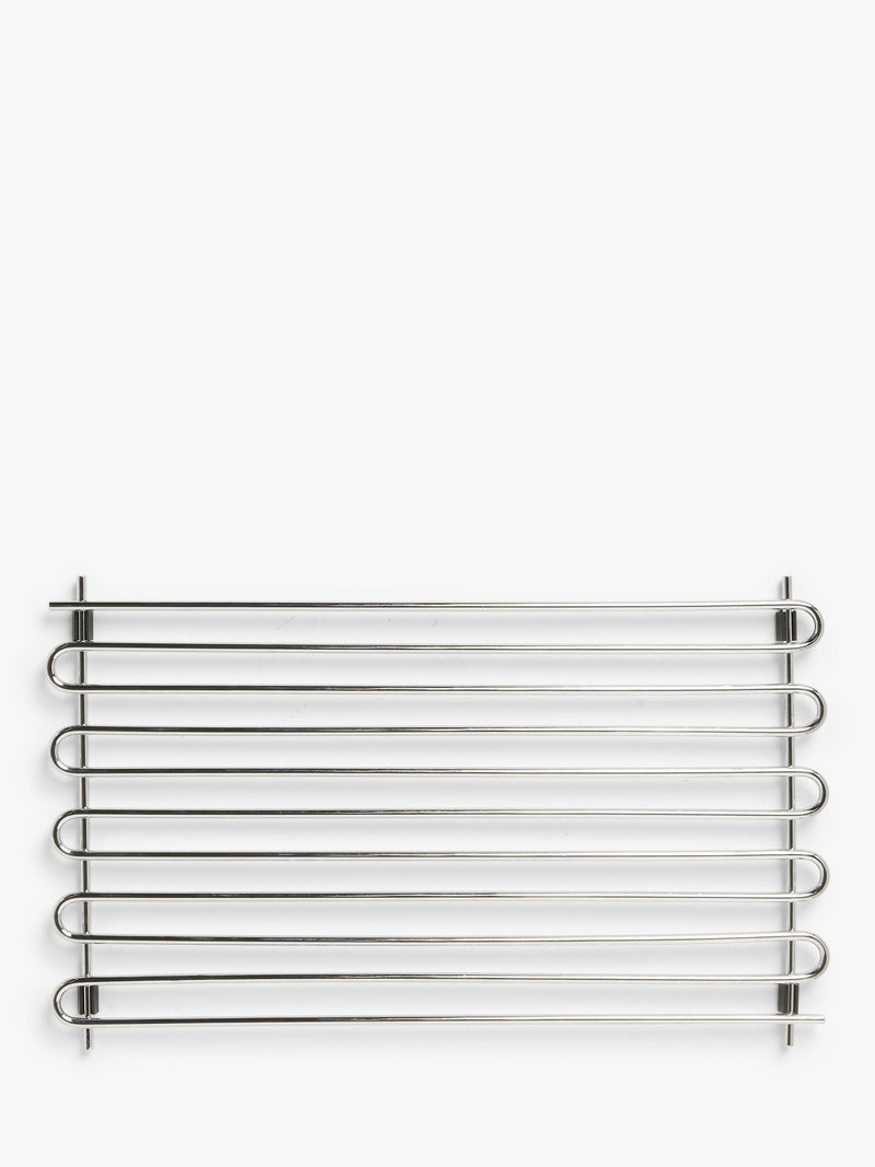 John Lewis chrome metal trivet for hot pots, UK version