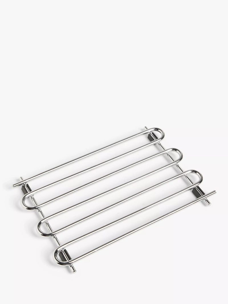 John Lewis Metal Trivet Chrome