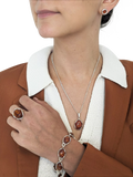 Be-Jewelled Baltic amber pendant necklace sterling silver 46cm - British product