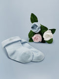 Babyblooms personalised bunny gift set with rosebud socks, UK version