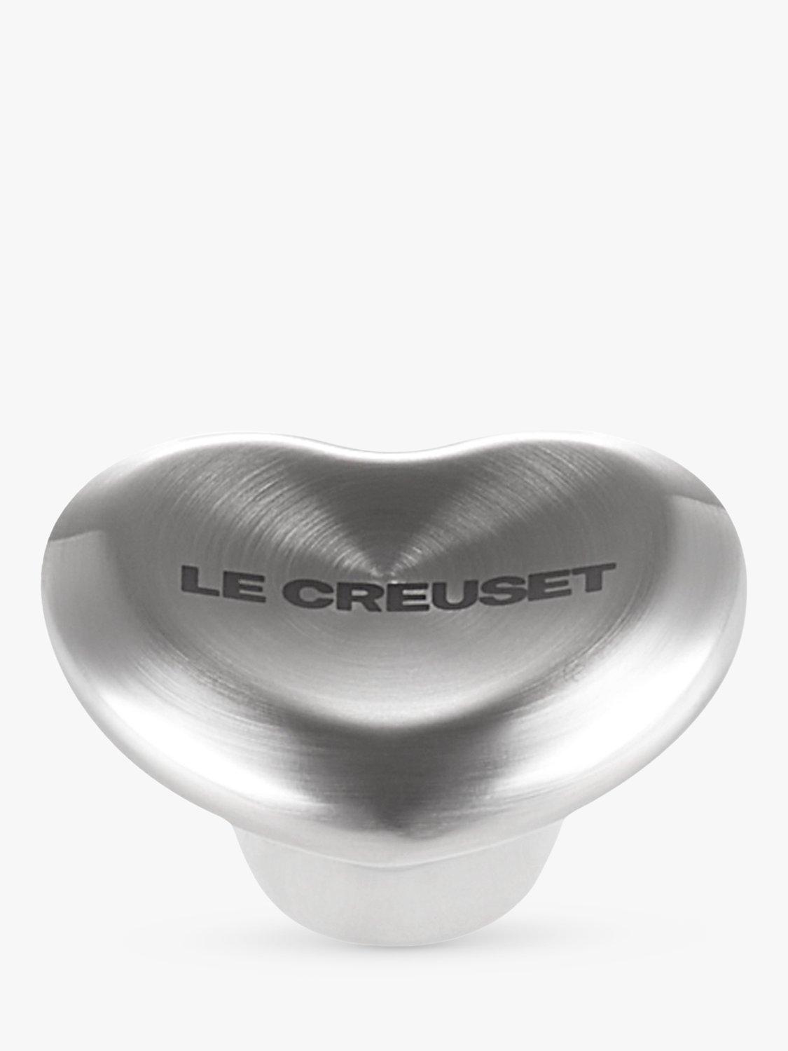 Le Creuset heart-shaped stainless steel knob for cast iron casserole, UK version
