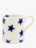 Emma Bridgewater Blue Star Half Pint Mug Cream/Blue 300ml - British product