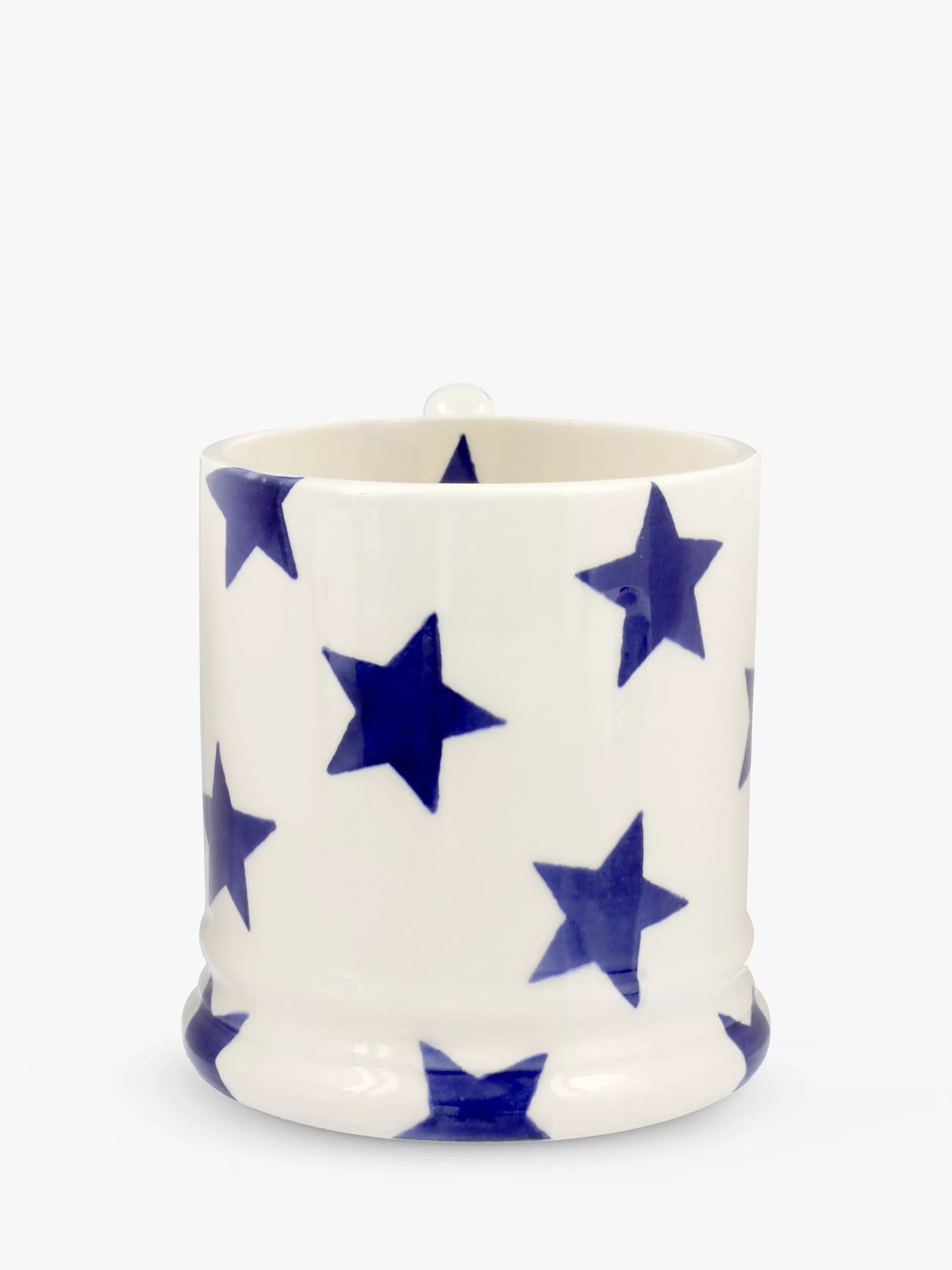 Emma Bridgewater Blue Star Half Pint Mug Cream/Blue 300ml - British product