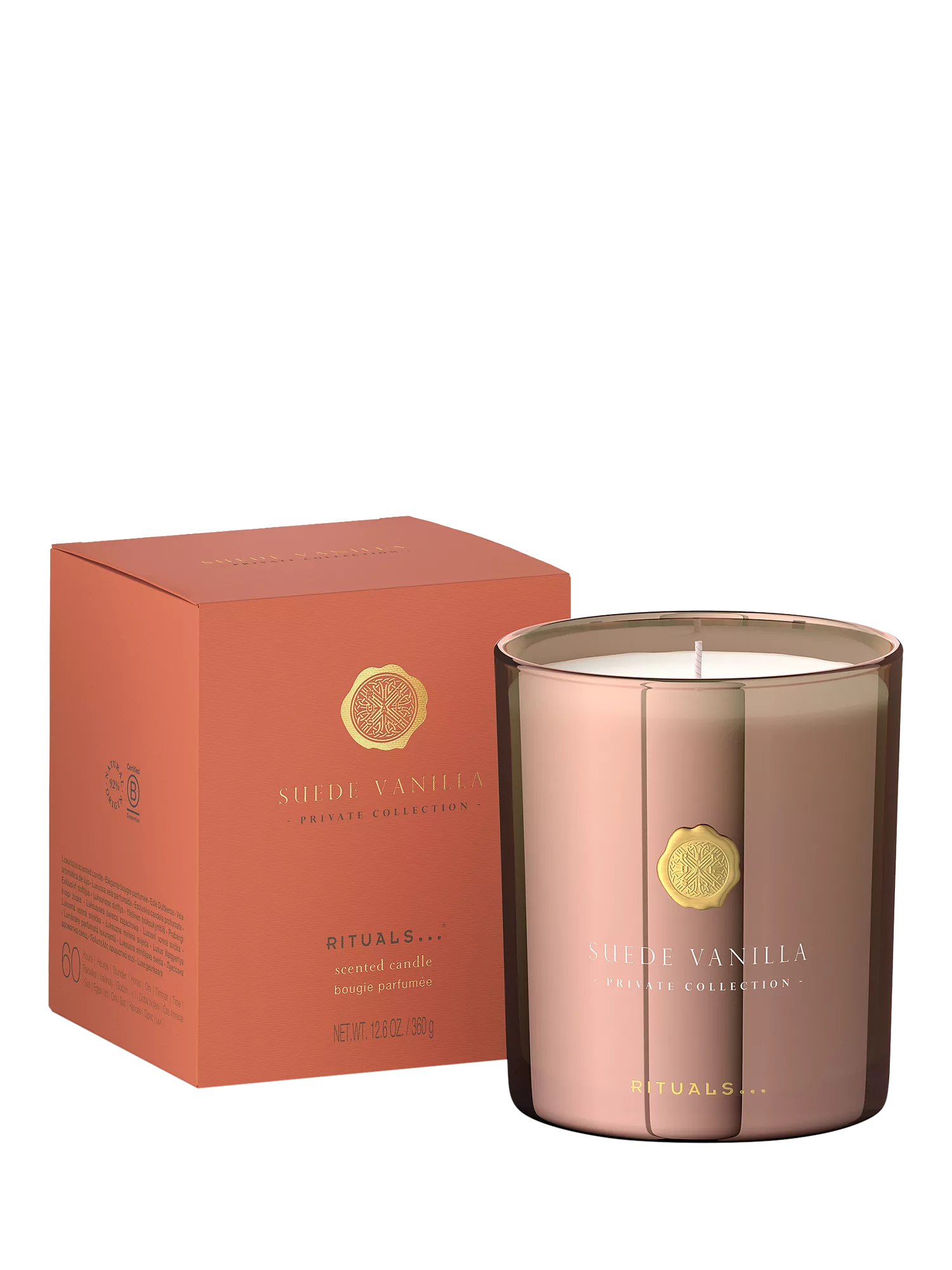 Rituals Suede Vanilla scented candle 360g, UK version