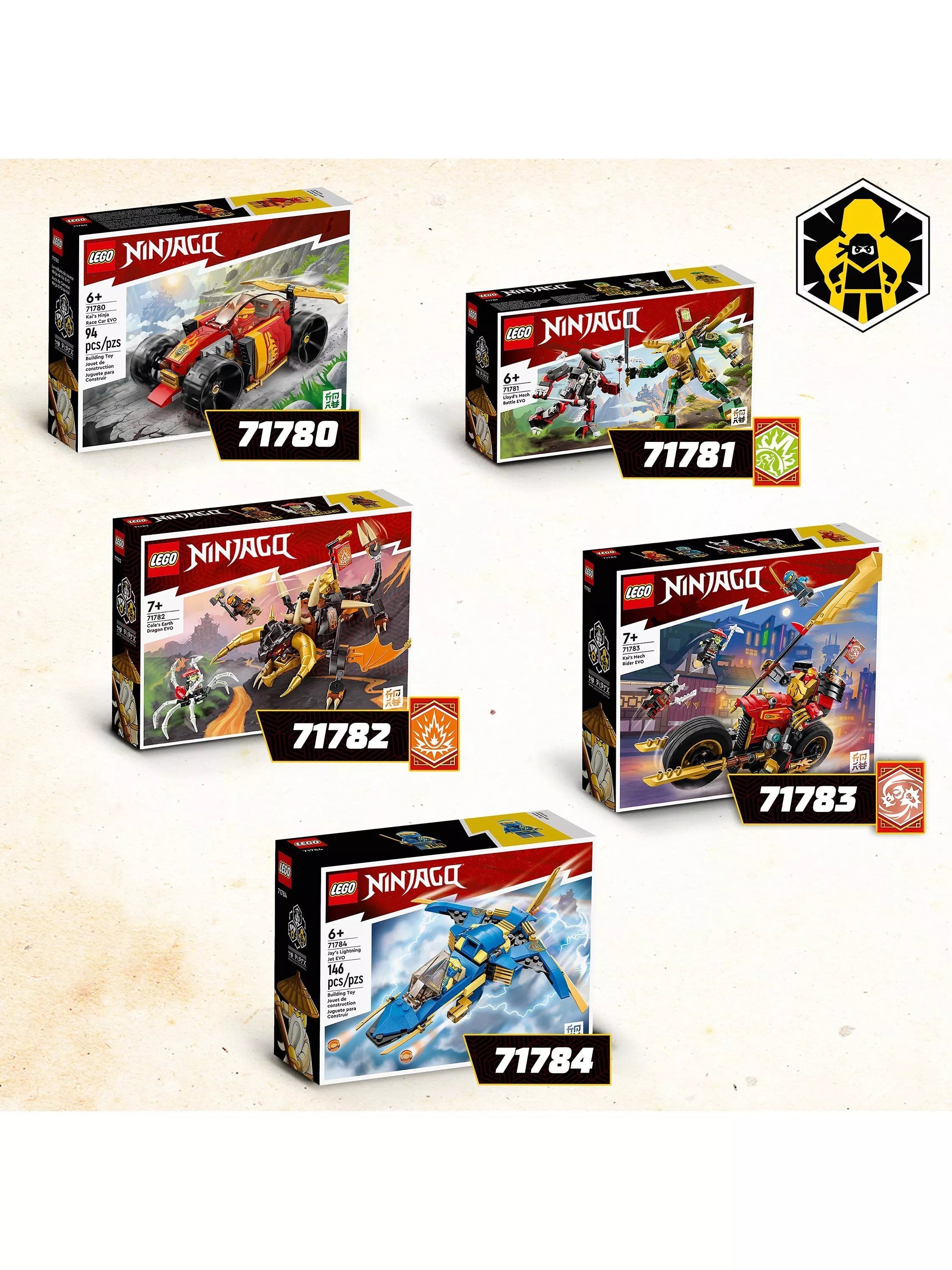 LEGO Ninjago Kai's Race Car EVO set 94 pieces, UK version