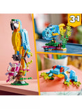 LEGO Creator 3-in-1 Exotic Parrot building set with 253 pieces, UK version