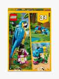 LEGO Creator 3-in-1 Exotic Parrot building set with 253 pieces, UK version